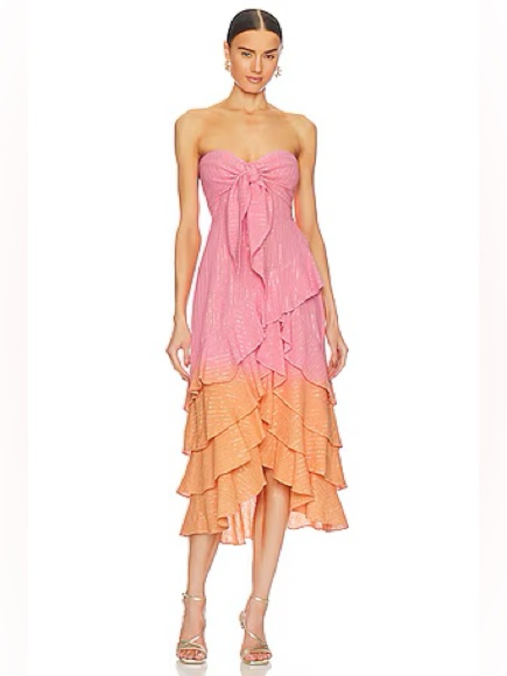 Ilanila Dress in Dubai Tie Dye Orange Pink
SUNDRESS